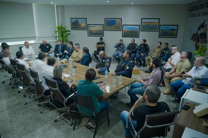 GGI reúne forças de segurança para apresentar atuação em Lucas do Rio Verde