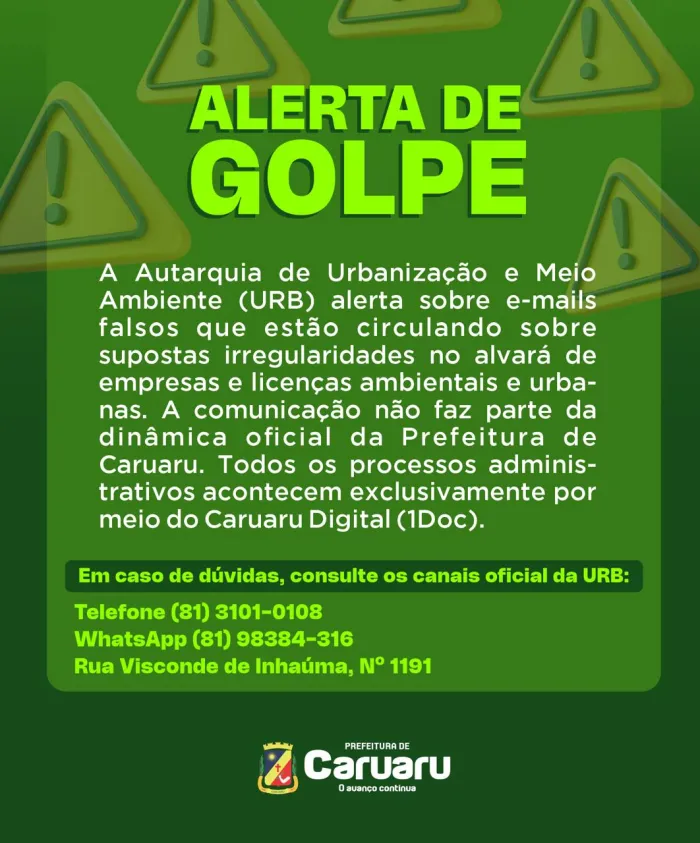 Foto: Reprodução/Prefeitura de Caruaru - PE