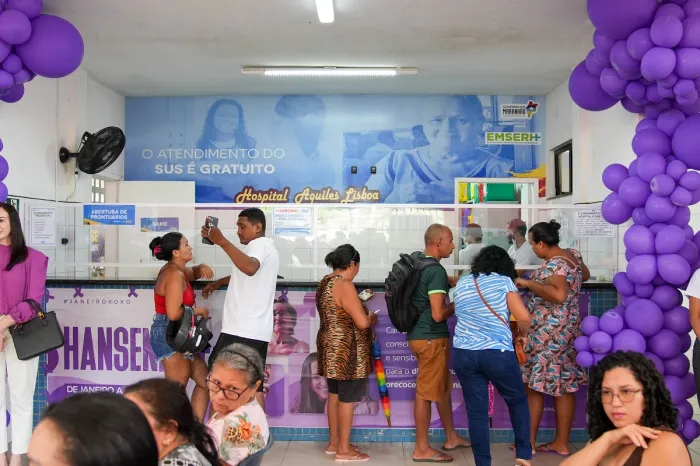 SES realiza ação alusiva à conscientização sobre a hanseníase no Hospital Aquiles Lisboa