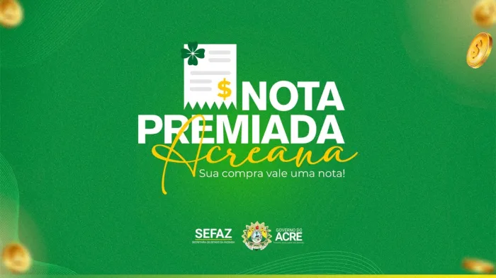 Estado realiza sorteio turbo do Nota Premiada Acreana com prêmio anual de R$ 70 mil nesta quarta