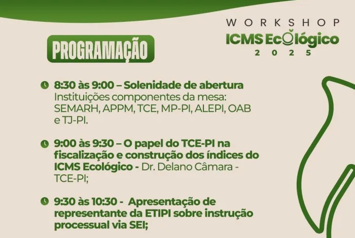 Semarh realiza Workshop sobre Selo Ambiental e ICMS Ecológico 2025