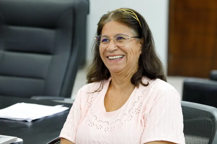 Crédito: Rennan OliveiraSecretária municipal de Educação, Solange Dias.