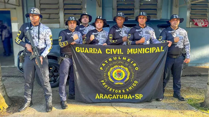 Guardas municipais de Araçatuba participam de treinamento em Araras