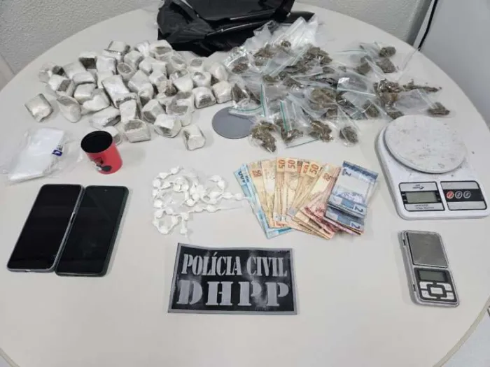 PCCE cumpre mandados de prisão e prende suspeito em posse de quase 2 kg de drogas na Capital