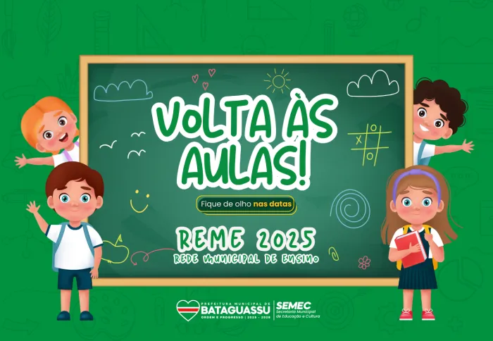 VOLTA ÀS AULAS: Prefeitura de Bataguassu aprova calendário escolar 2025