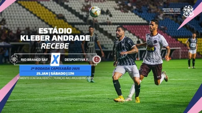 Rio Branco e Desportiva Ferroviária se enfrentam no Kleber Andrade pelo Campeonato Capixaba