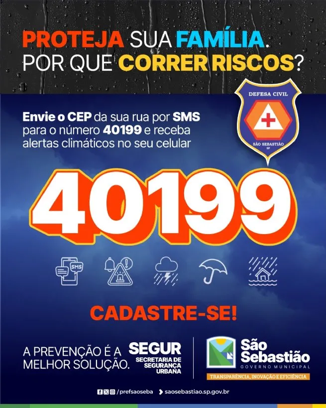 Foto: Reprodução/Prefeitura de São Sebastião - SP