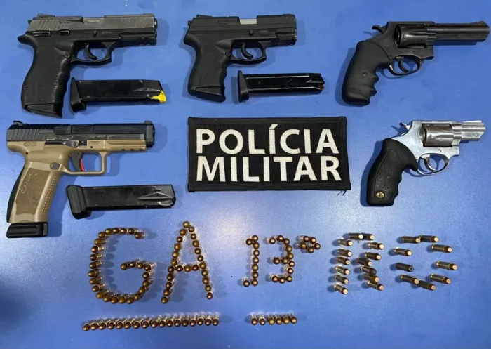 Polícia Militar apreende cinco armas em São Mateus