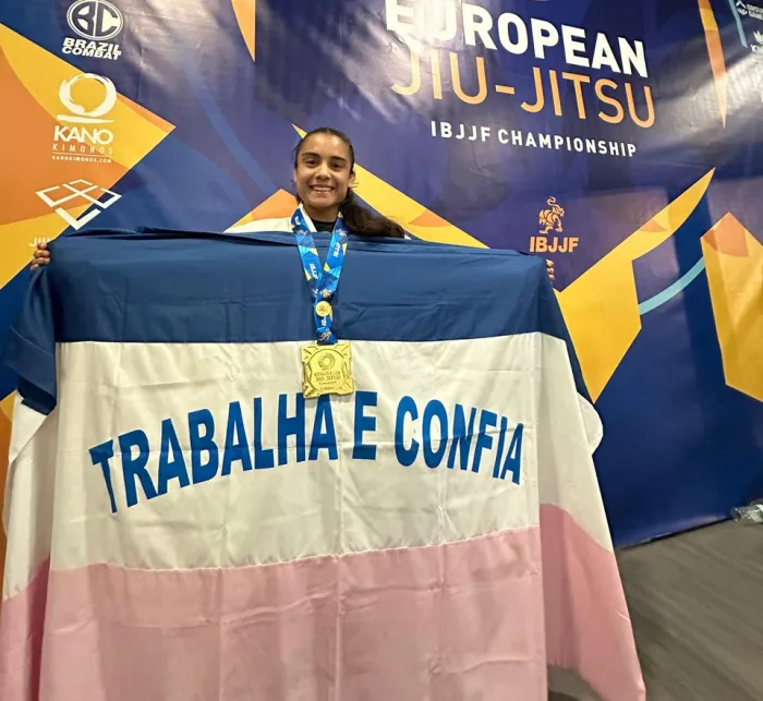 Capixaba Thaís Loureiro conquista Campeonato Europeu de jiu-jitsu em Lisboa