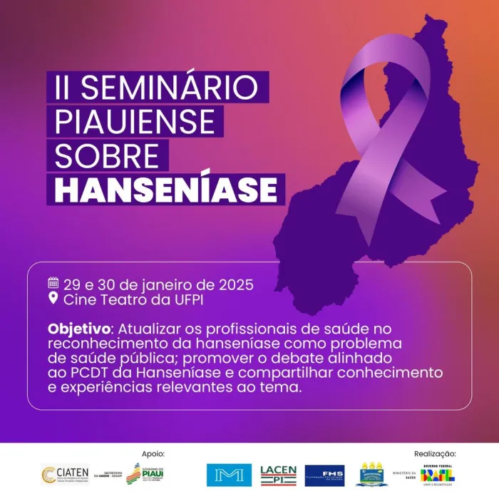 II Seminário Piauiense sobre Hanseníase começa nesta quarta (29)