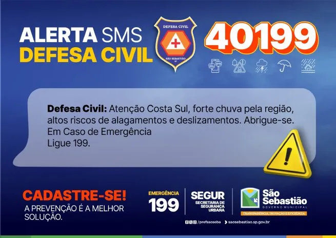 Foto: Reprodução/Prefeitura de São Sebastião - SP