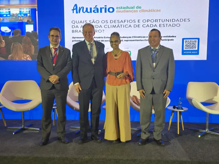 Casagrande participa do Lançamento do Anuário Estadual de Mudanças Climáticas, em Brasília