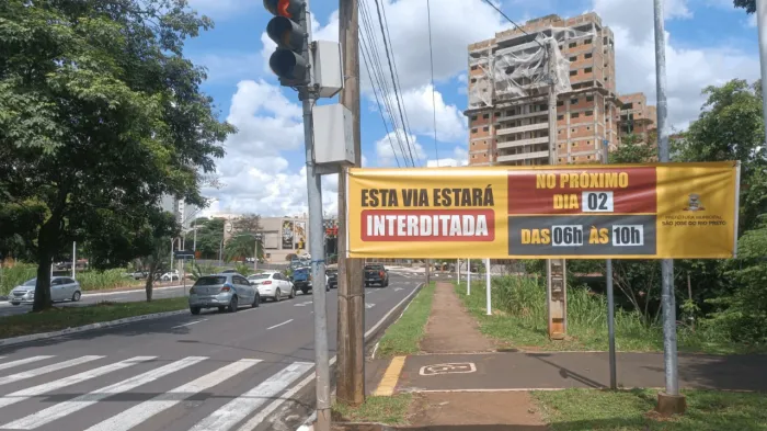 Trecho da José Munia será interditado no domingo para corrida