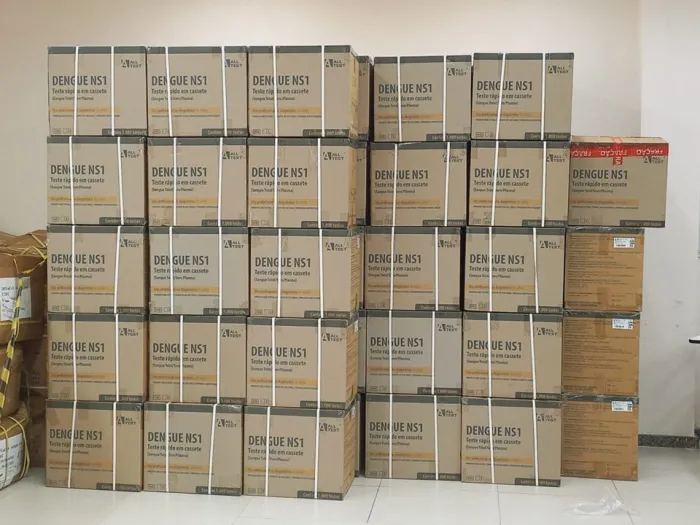 Saúde recebe 268.425 mil testes rápidos de dengue e organiza distribuição aos municípios