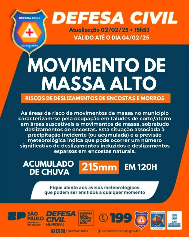 Foto: Reprodução/Prefeitura de São Sebastião - SP