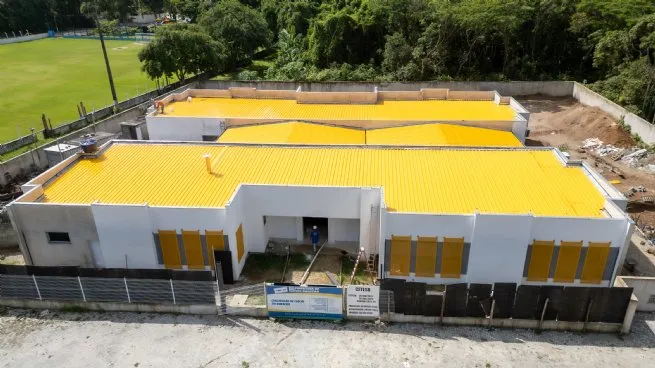 Obras da nova Creche de Boracéia seguem avançando em São Sebastião