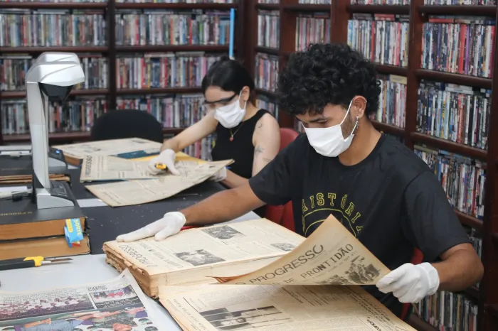 Uemasul inicia projeto de digitalização do jornal O Progresso
