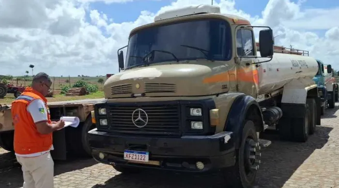Defesa Civil Estadual já finalizou vistoria em caminhões-pipa / Foto: Ascom Defesa Civil