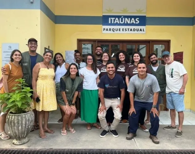 Parque Estadual de Itaúnas discute conservação do jacaré-de-papo-amarelo