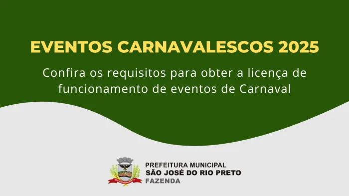 Prefeitura divulga guia para eventos carnavalescos de 2025