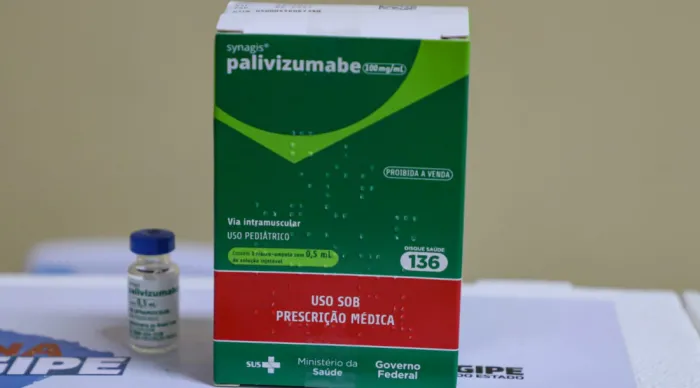 O palivizumabe dura em média 30 dias, e a aplicação é feita em cinco meses, sendo uma vez por mês / Foto: Ascom SES