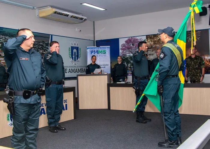 PMMS realiza solenidade de troca de comando em Amambai (MS)