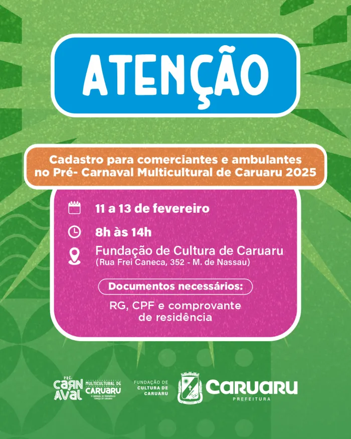 Foto: Reprodução/Prefeitura de Caruaru - PE