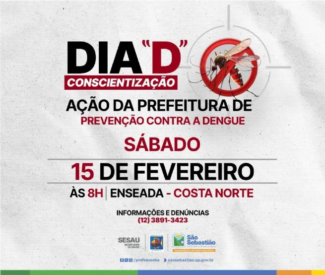 Prefeitura de São Sebastião realiza Dia D de Combate à Dengue na Costa Norte
