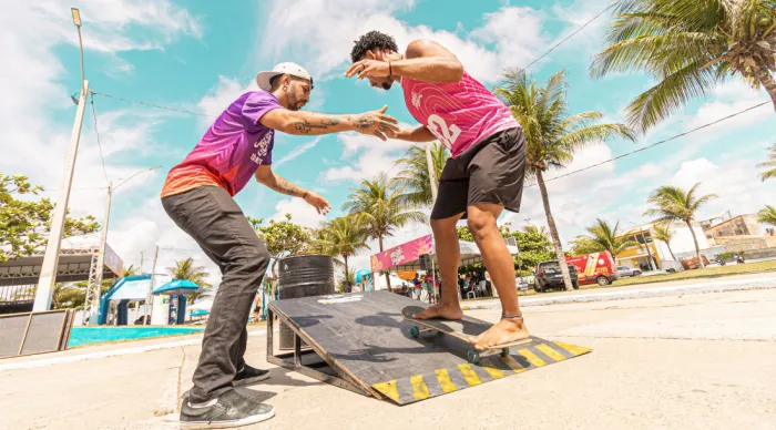 O skate street foi a modalidade da vez no Verão Sergipe da Barra dos Coqueiros/Foto: Lucas Stark