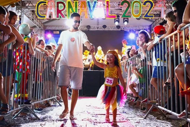Concurso de Fantasia Infantil agita Matinê do Carnaval 2025 de São Sebastião na Praça do Coreto