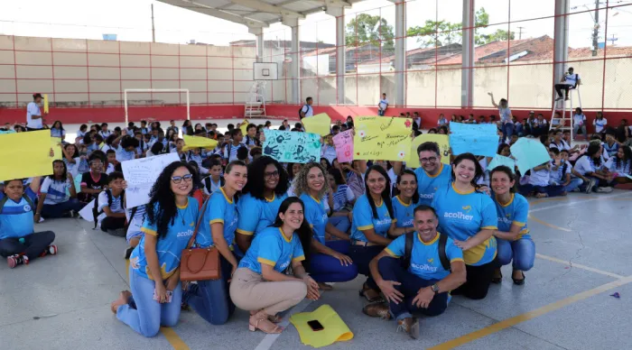 Atividade do Acolher no Colégio Estadual Dr. Jugurta Barreto De Lima/ Foto: Maria Odília