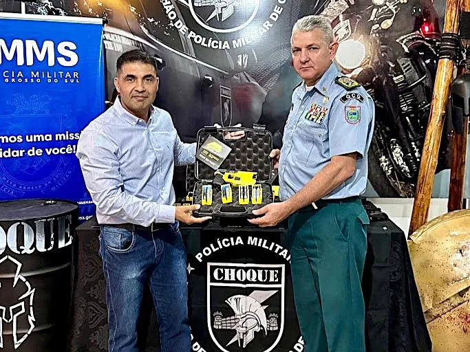 PMMS recebe equipamentos importados do Governo de MS