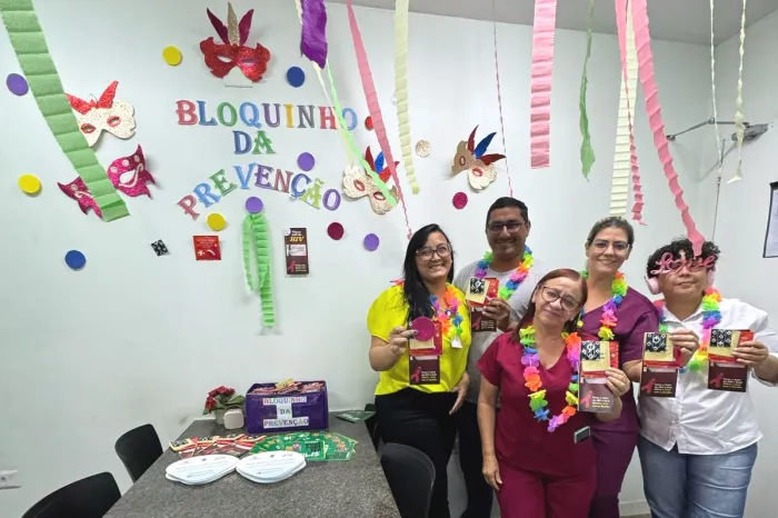 Hospital do Mocambinho promove ação de alerta e prevenção pré-carnaval