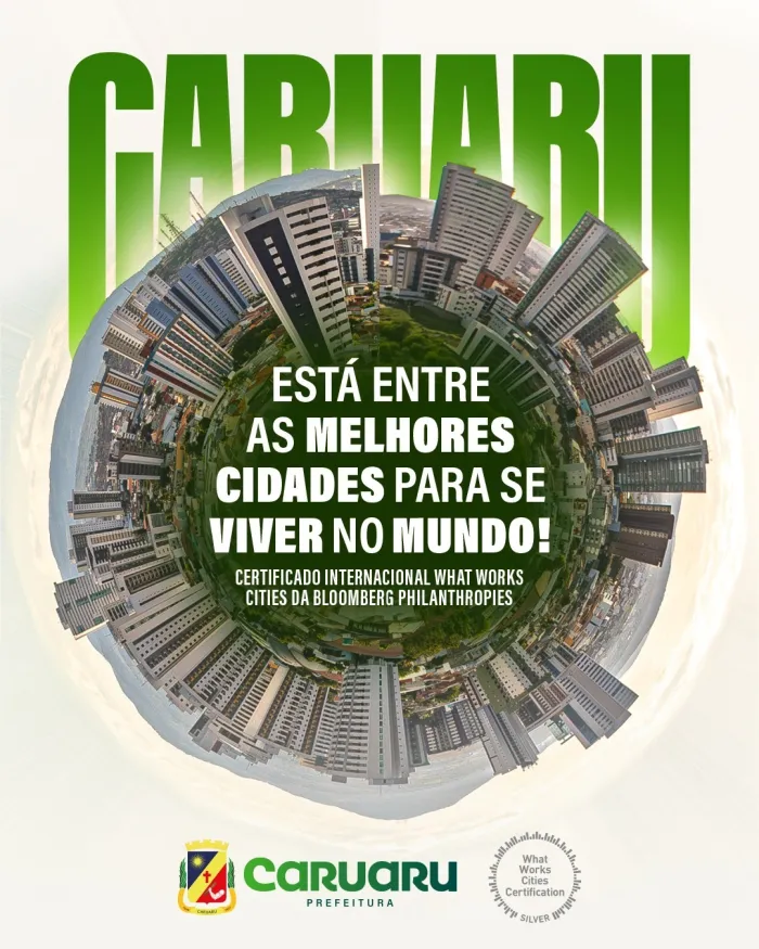 Caruaru recebe premiação internacional como uma das melhores cidades do mundo para viver