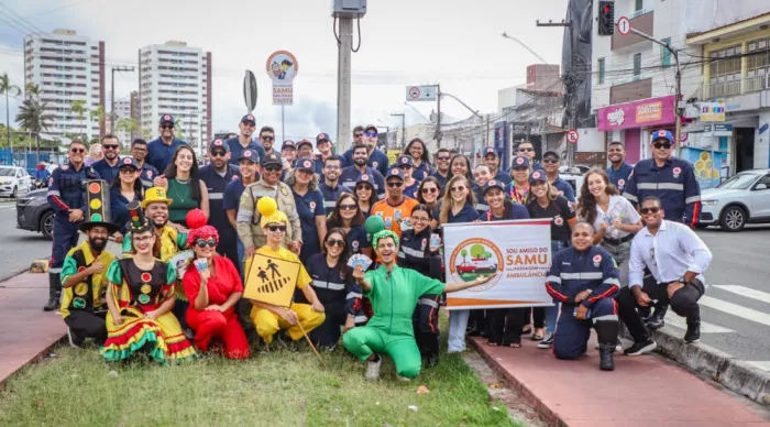 Samu 192 Sergipe realiza comando educativo com objetivo de reduzir acidentes de trânsito no Carnaval