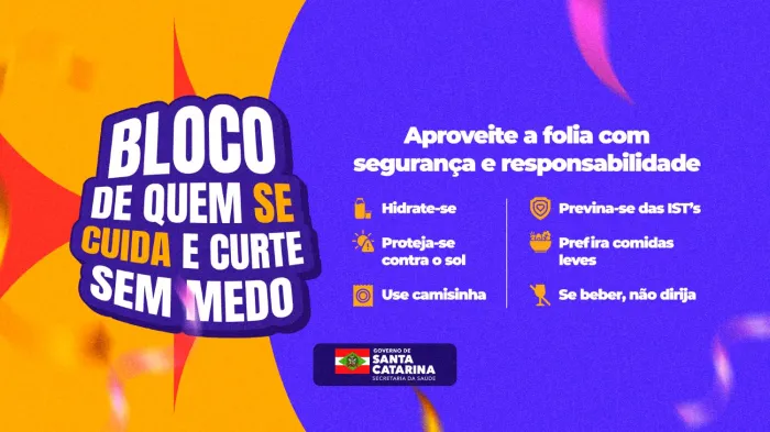 Carnaval SC: Saúde alerta para a prevenção das Infecções Sexualmente Transmissíveis e o Mpox