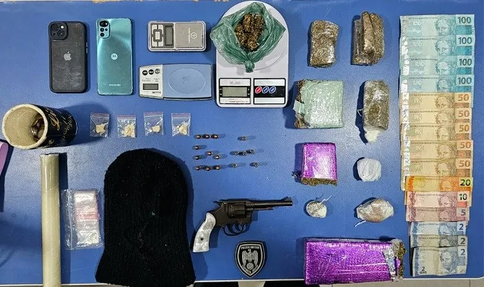 13º BPM apreende drogas e arma de fogo em São Mateus