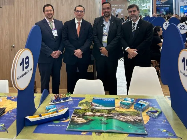 São Sebastião divulga seus atrativos na ANATO 2025, maior Feira de Turismo da Colômbia