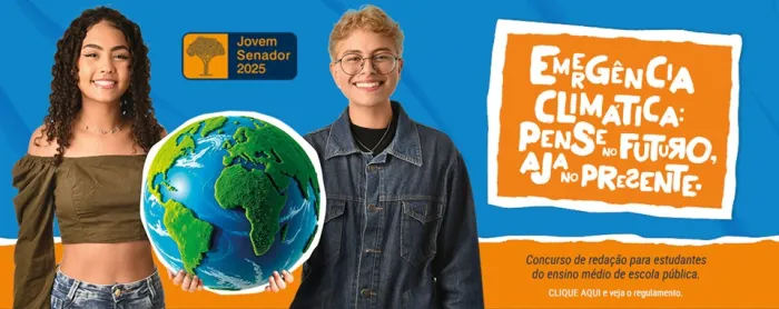 Estão abertas inscrições para Programa Jovem Senador 2025