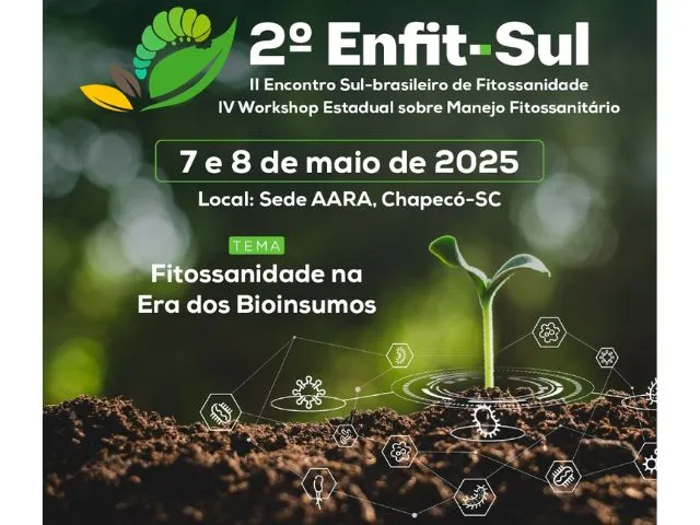 Encontro Sul-Brasileiro de Fitossanidade recebe trabalhos até o dia 30 de março