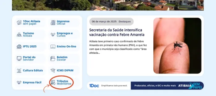 Tributos Mobiliários: 1ª parcela do carnê 2025 vence no próximo dia 28 de março
