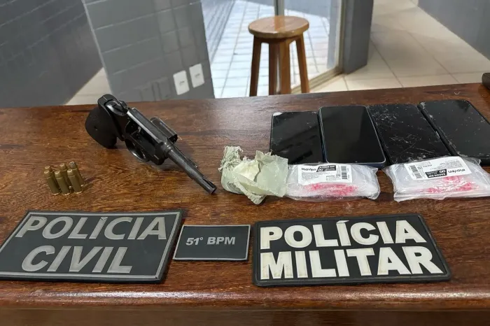 Trio é preso por tráfico de drogas, posse de arma de fogo e corrupção ativa em Ulianópolis
