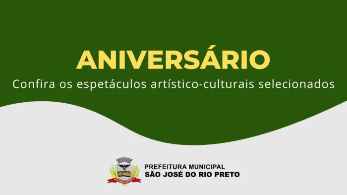 Cultura divulga espetáculos selecionados para o aniversário da cidade