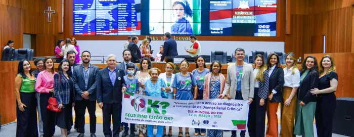 Assembleia realiza sessão solene alusiva ao Dia Mundial do Rim