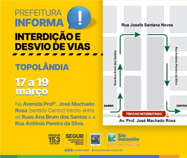 Foto: Reprodução/Prefeitura de São Sebastião - SP