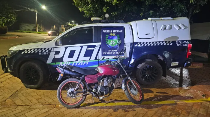 Polícia Militar prende homem em flagrante por receptação e recupera moto furtada em Rio Verde de MT/MS