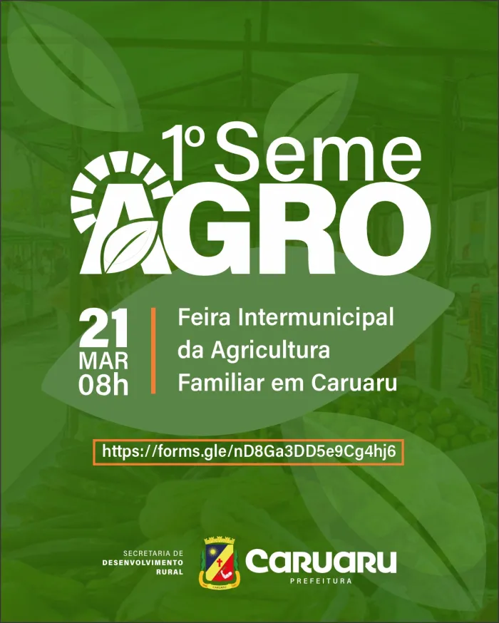 1ª SemeAgro vai reunir agricultura familiar e cultura em Caruaru