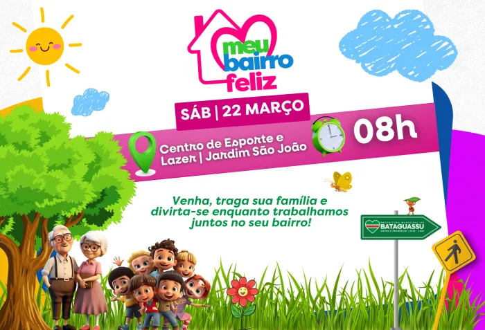 Prefeitura de Bataguassu retoma projeto “Meu bairro feliz”