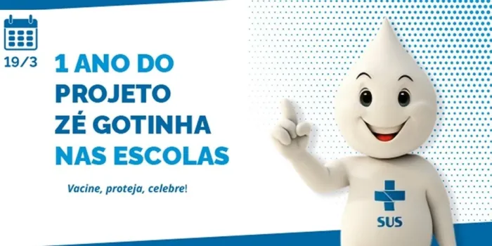 Zé Gotinha nas Escolas: projeto completa um ano de fortalecimento do trabalho de Educação em Saúde