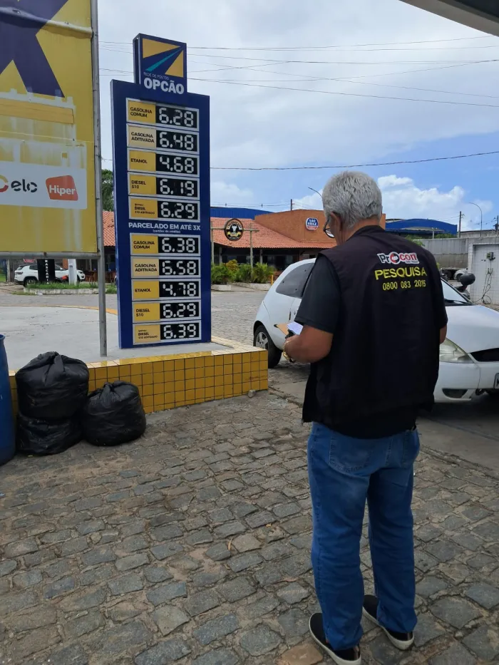 Pesquisa do Procon-JP para combustíveis registra o menor preço da gasolina em R$ 6,14